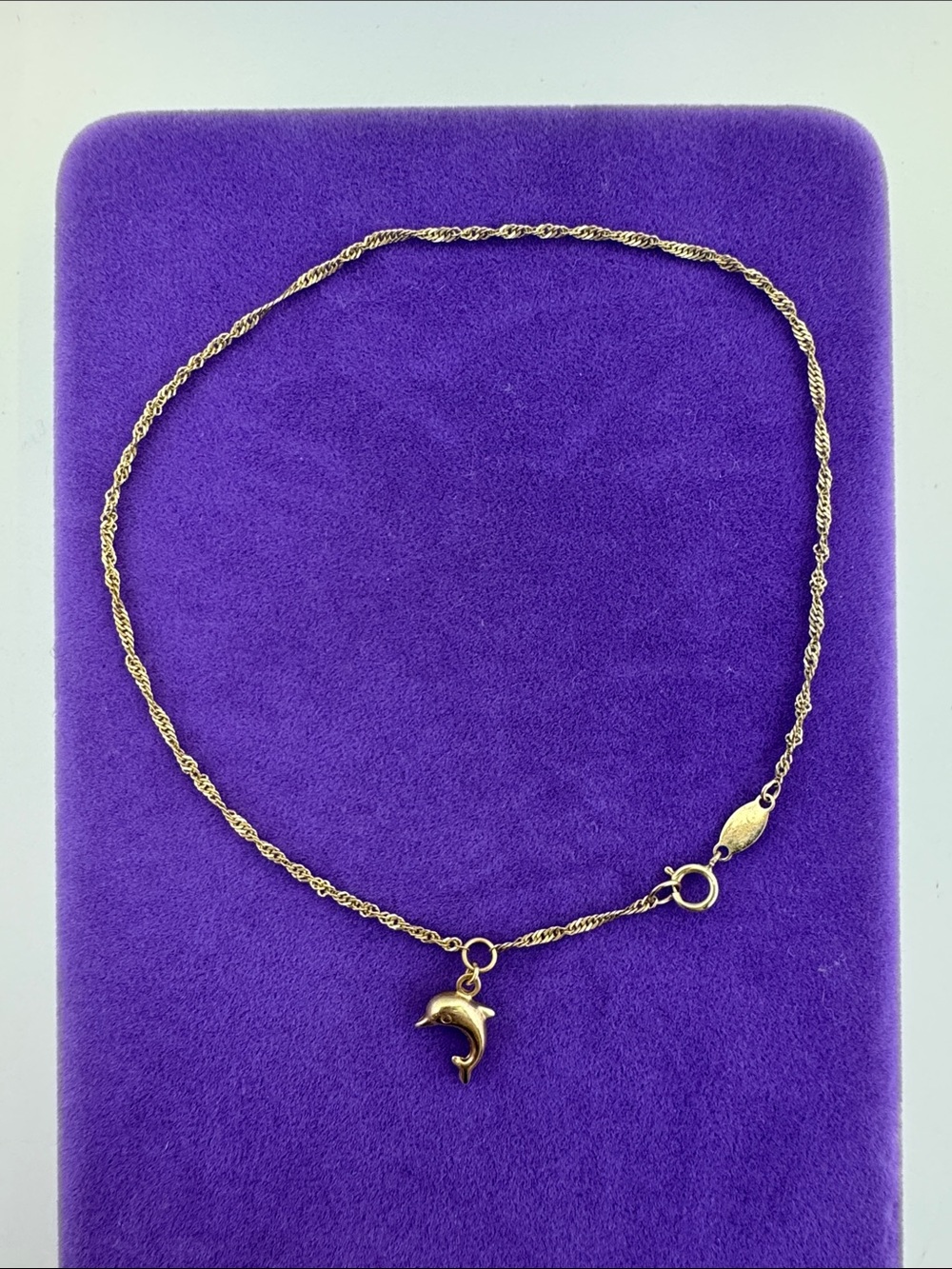 💛 Michael Hill 10k Gold Dolphin Charm Anklet Or Bracelet | Ocean Goddess